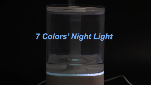 Boyon 5.5L Cool Mist Humidifier, Top Fill Humidifiers for Bedroom Home Baby, Ultrasonic Large Vaporizer with Nightlight Design, Quiet Operation, LED Display with Humidistat, Waterless Auto Shut-Off