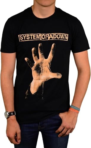 Photo de System of A Down Unisex Tee Hand - Large - Black(Medium)