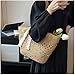 Imagen de Pahajim Bolso Tote Bag Bolso de Mano de Mujer Bolsos Trenzado con Cuerda de Algodón Bolsos Bandolera con Cremallera para Verano Playa Vacaciones
