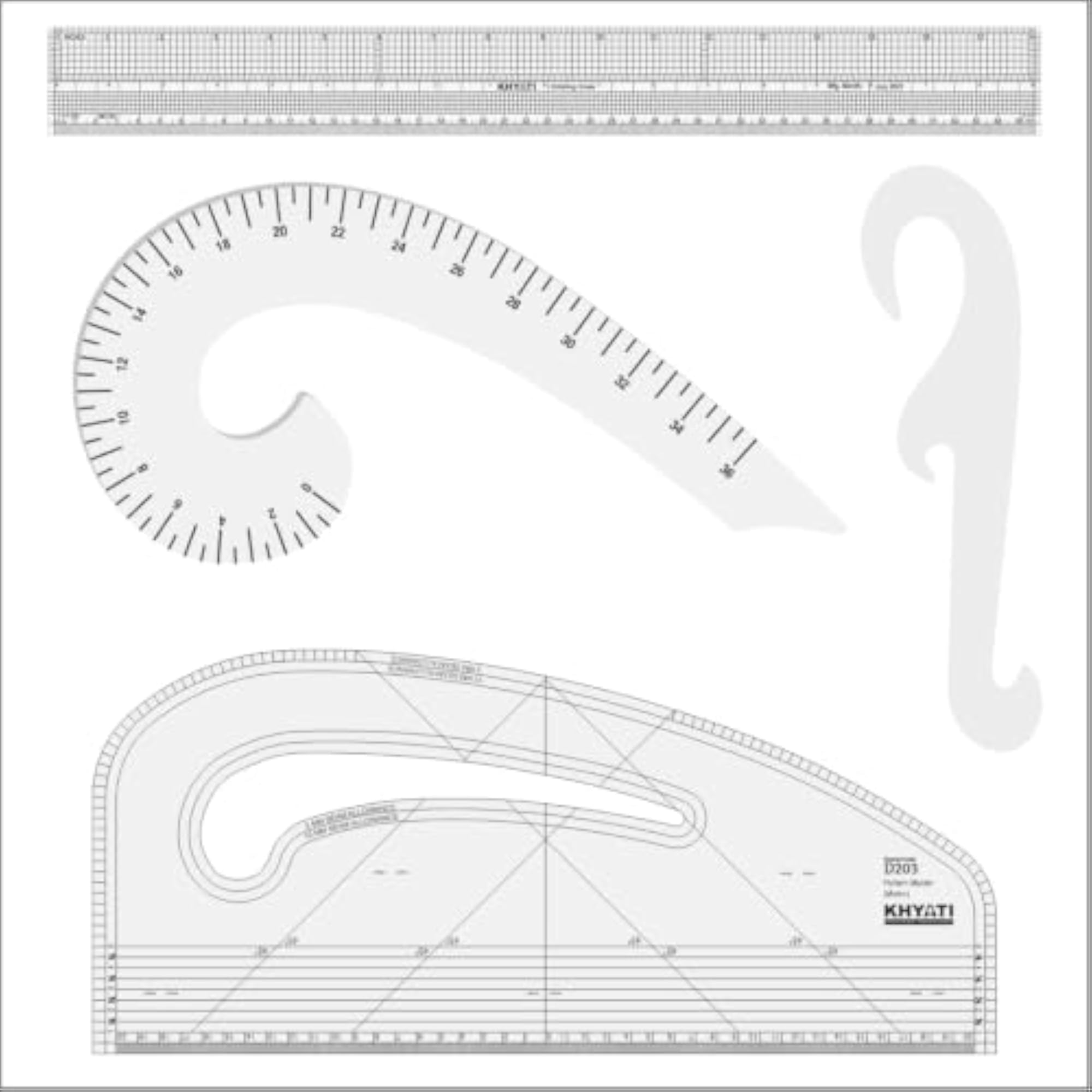 4-in-1 Professional Pattern Making Combo for Tailoring