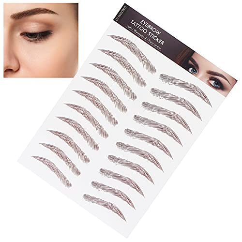Professional Waterproof Eyebrow Grooming & Shaping Tattoo Stickers for Women (BROWN-07) - Image 2