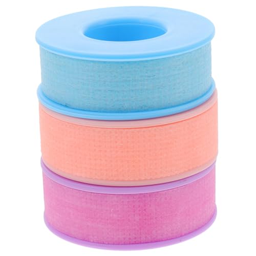 HONMEET Silicone Gel Eyelash Extension Tapes 3 Rolls of Breathable Lash Isolation Tapes Eye Lash Adhesive for Professional Use