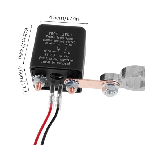 Relais de commutation de batterie 12V 200A avec interrupteur d'isolement télécommandé - 5