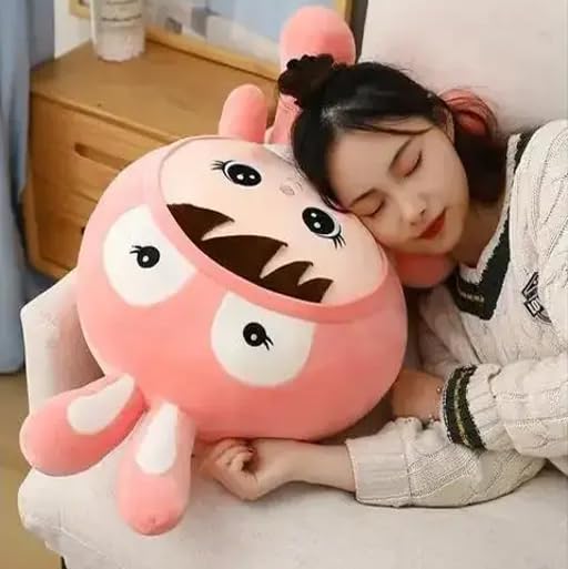 Image of Soft Plush Doll Toy with Rabbit Teddy Bear Gift Toy and Pillow for Kids, Girls and Adults Cute Stuffed Animal Plush Purple Bunny (30cm)