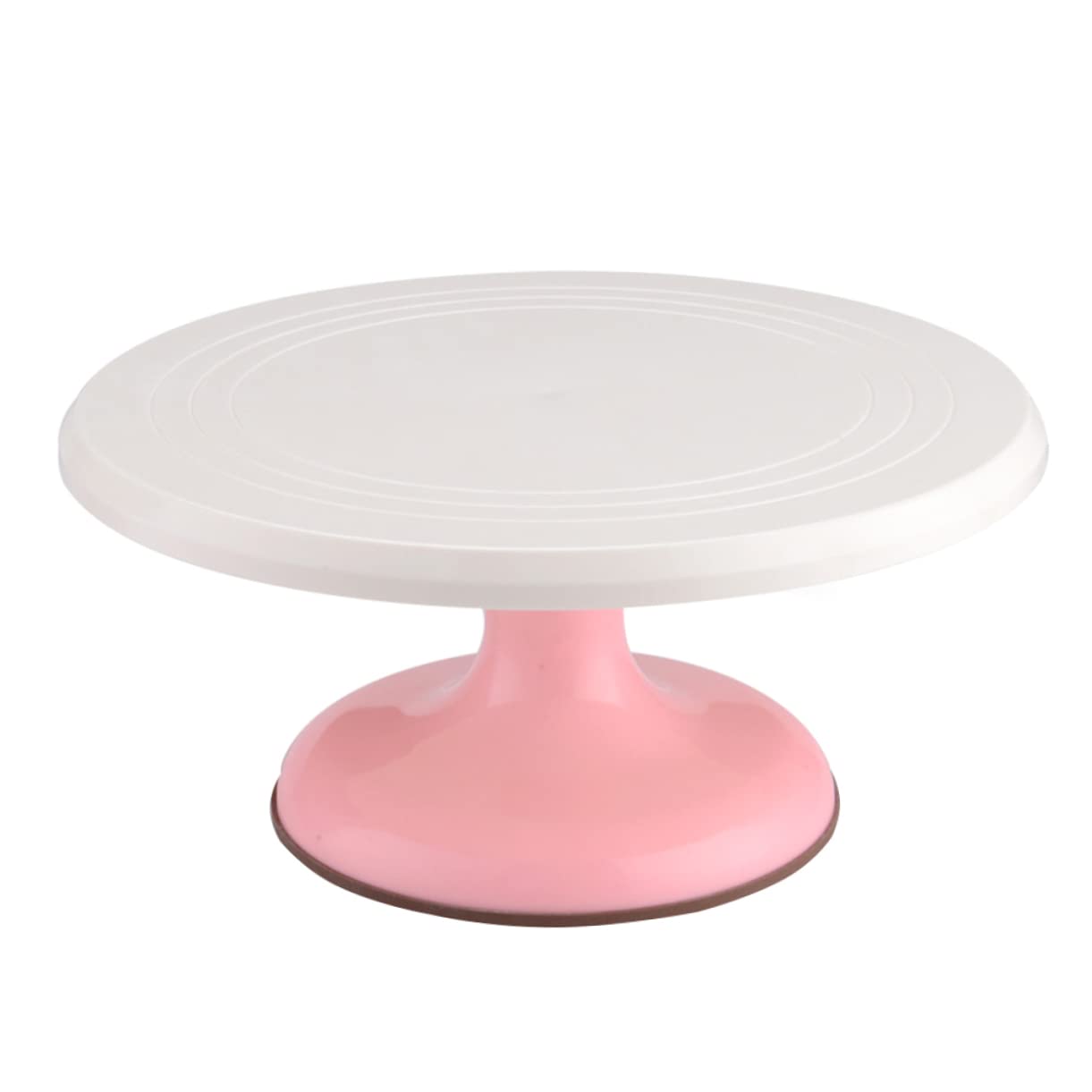 POPETPOP Plato Giratorio y Movimiento Suave Redondo para Tartas de Plástico Diseño Giratorio 360° Adecuado para Decoración de Pasteles en Casa y Repostería