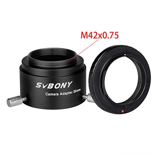Svbony SV186 Adaptateur Appareil Photo Telescope Longue-Vue,Aluminiu Adaptateur T2, Adaptateur Longue-Vue d'Anneau en T Compatible avec Nikon - Image 3