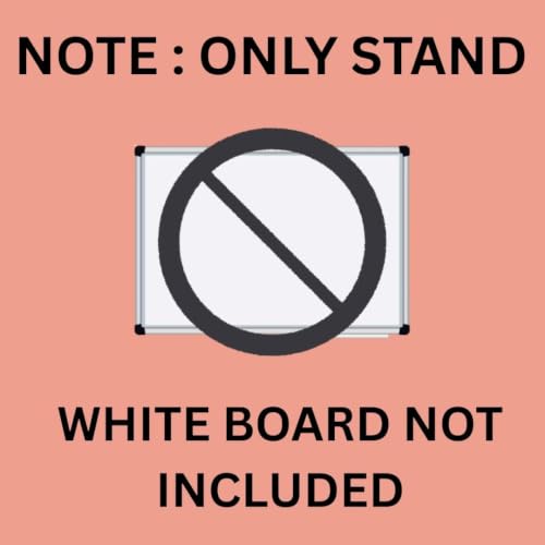 Image of Grandink 5FT Heavy-Duty Folding Metal Whiteboard Display Stand | Adjustable Display Stand for Blackboard, Notice Board, Presentation | Holds up to 3 x 4 Feet Boards | Grey