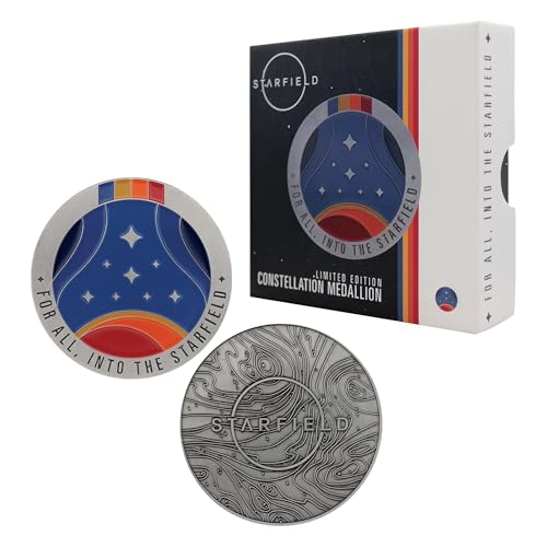 FaNaTtik Starfield Constellation Medaillon limitierte Auflage aus Metall offiziell lizenziert individuell nummeriertes 85 mm Ausstellungsstück