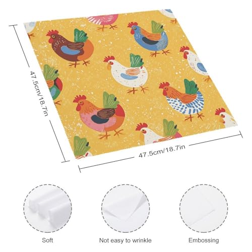 Servilletas de Tela Estampado Floral Pack 4 miniatura 2