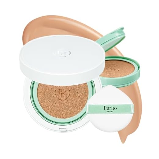 PURITO SEOUL Wonder Releaf Centella BB Cushion #13 Neutral Ivory, base de maquillaje, centella coreana, maquillaje de larga duración, cobertura impecable, K-Beauty, 15 g, 0,52 fl.oz