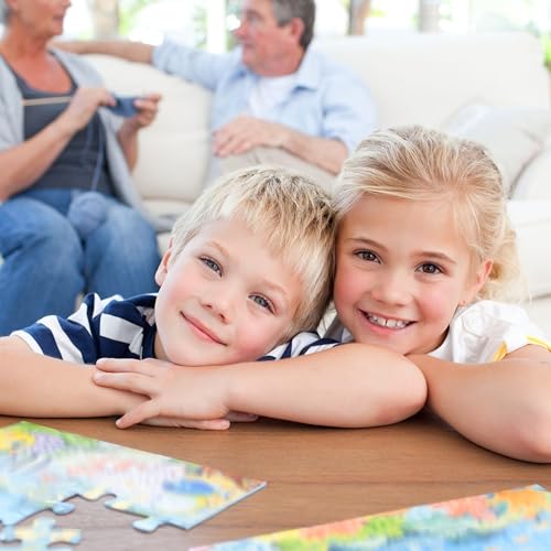 Puzzles para Niños de 4 a 8 Años, Set de 14 Rompecabezas de Madera de 30 Piezas para Educación Preescolar, Juguetes de Aprendizaje para Niños y Niñas miniatura 6