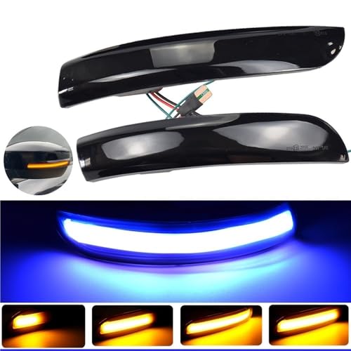 Luces señal giro dinámicas espejo retrovisor con parpadeo LED fluido 5