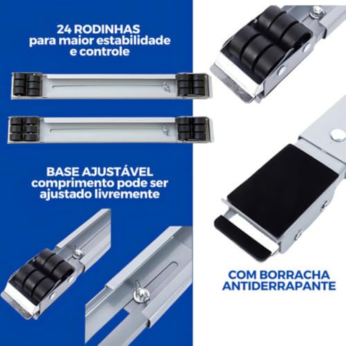 Suporte Móvel Base Móvel com Rodinhas Adequado para Geladeira Máquina de Lavar Móveis e Eletrodomést