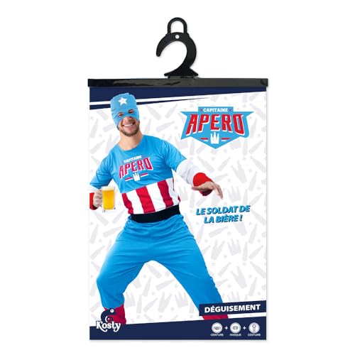 Costume capitaine apéro adulte taille unique pour briser la glace en soirée déguisée
