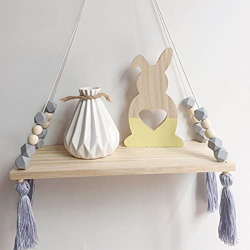 Gongcheng Houten wandplank, hanger voor aan de muur, voor kinderen en baby's, Scandinavische stijl - Afbeelding 8