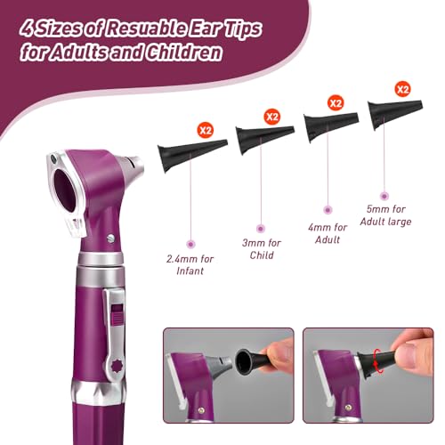 image for Scian Otoscope - Ear Scope with Light, Ear Infection Detector and Pock