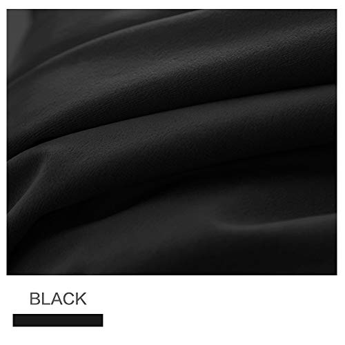 Letau Velvet Roman Shades Window Blinds, Black Premium Custom Washable Fabric Roman Shades For Windows, Doors, French Doors, Kitchen Windows #TOP1