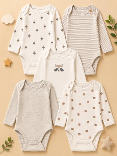 Image of TuddyBuddy 100% Cotton Multi Color Romper /Bodysuit /Onesies for Baby Boys & Baby Girls
