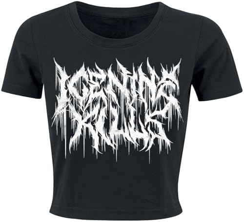 Ice Nine Kills Logo Mujer Camiseta Negro 95% algodón, 5% elastán ...