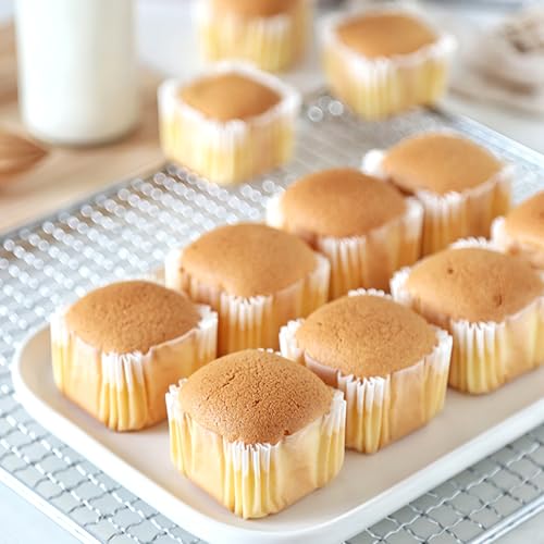 Caissettes carrées en papier pour cupcakes sans odeur, fini les gâteaux gras qui collent