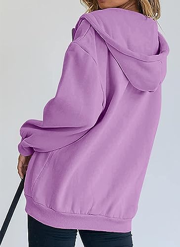 Image of PRETTYGARDEN Women's Fall Zip Up Hoodies Sweatshirts