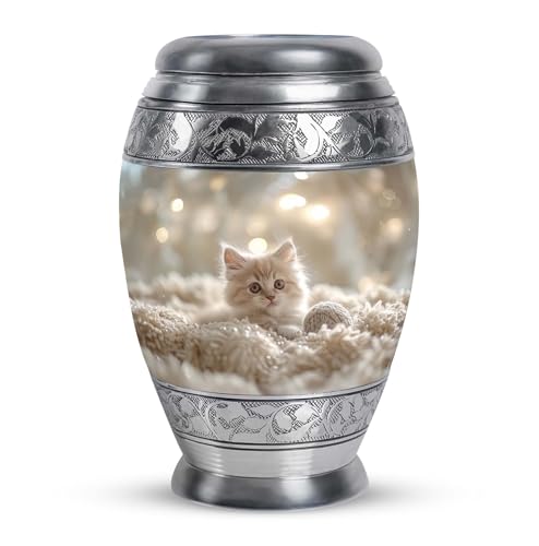 Image of Cat Urns for Human Ashes - Adult Urns for Human Ashes - Memorial Urns for Human Ashes Adult Female & Male - Urns for Ashes Adult Female & Male - Burial Urns - Small Cremation Urn (3inch,1Pc)