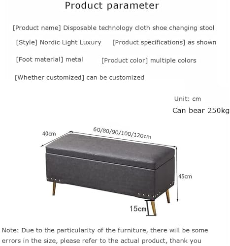 Taburete para sofa con baul oculto de gran capacidad 3