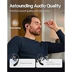 SHOKZ OpenFit - Open-Ear True Wireless Bluetooth Headphones with Microphone, Earbuds with Earhooks, Sweat Resistant, Fast Charging, 28HRS Playtime, Compatible with iPhone & Android, Black - Image 4