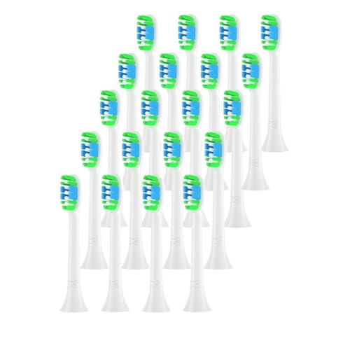Recharges compatibles brosse à dents Philips 6500 : têtes souples 20HB40 pour un sourire éclatant