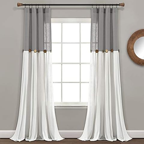 Cortina de Ventana con Botones Lush Decor Cover