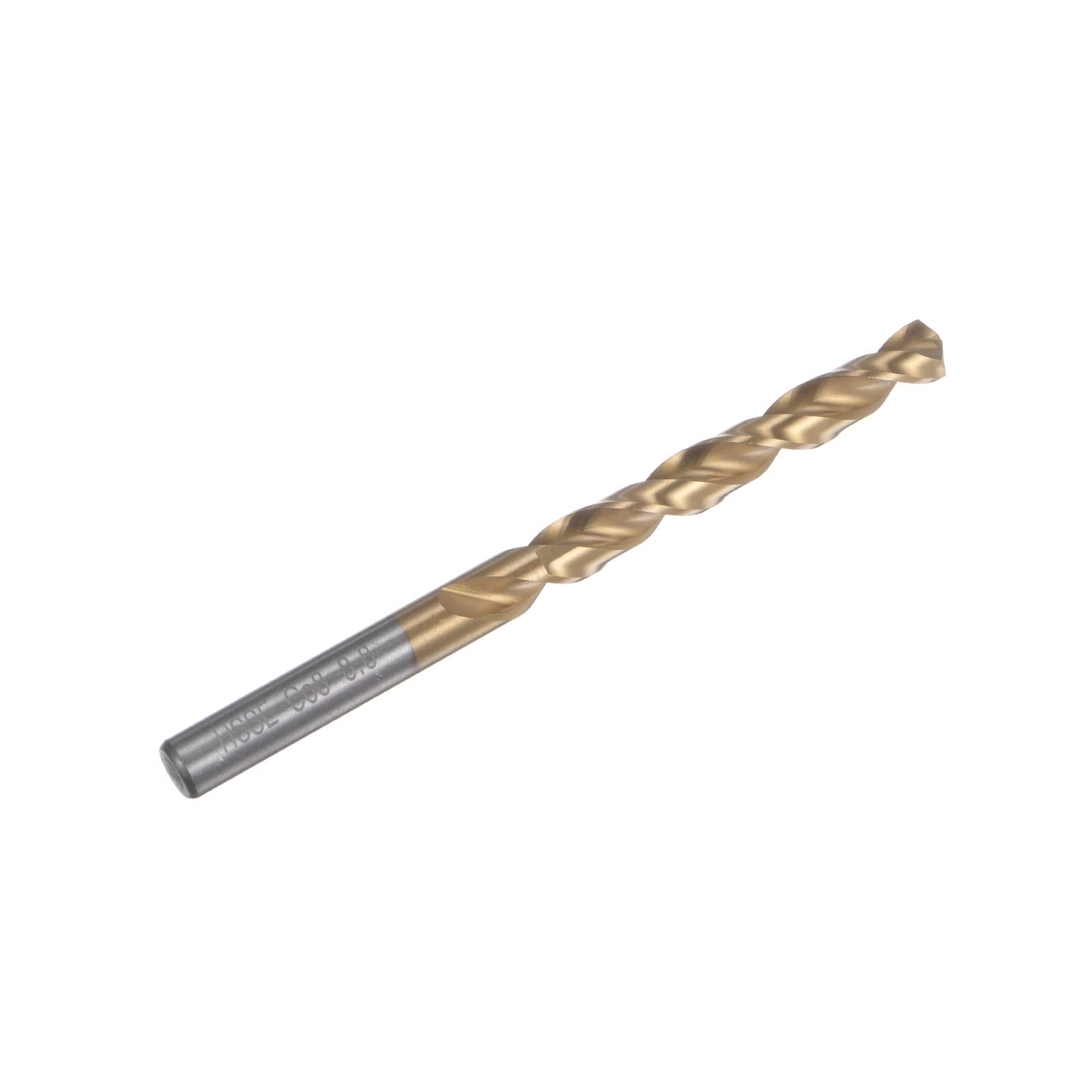 sourcing map Foret Hélicoïdal Bit 8,8 mm Titane Revêtu (HSS-E) M42 Haute Vitesse Acier 8% Cobalt Droit Tige pour Inox Acier Aluminium Alliage Métal