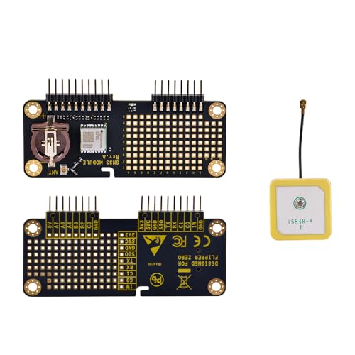 NewHail GNSS Module Receiver for Flipper Zero,Supports GPS, BeiDou (BDS), GLONASS and QZSS Systems, with Active GNSS Antenna for Flipper Zero