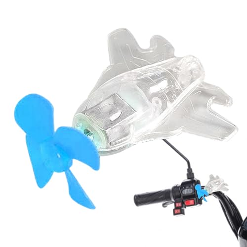 Décoration de Guidon de Vélo | Monture de Guidon Décorative en Forme d'avion pour Moto | Petit Ornement Éolien avec Lumière LED, Accessoires de Décoration Auto et Vélo pour Trottinette