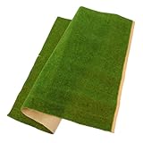 NOLITOY Künstlicher Gras Teppich für DIY Modellbau und Grüne Grasmatte für Innen und Außen Vielseitig Einsetzbarer Rasenteppich für Bastelprojekte und Dekoration