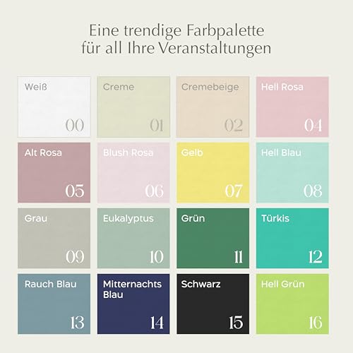 Twinzee - Vlies Tischläufer Eukalyptus, 30 cm x 25 m - Tischband fur Tischdeko Geburtstag, Hochzeit, Taufe, Outdoor - Decoratives Tischläufer Modern Rolle