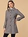 Allegra K Women's Peter Pan Collar Single Breasted Overcoat Winter Long Coat X-Large Light Brown