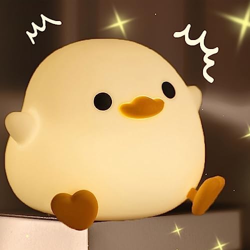 Asfety Duck Lamp, Duck Light Cute Premium Silicone Bean