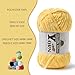 Plush Chenille Chunky Yarn - Fluffy Velvet Yarn Crochet for Blanket Knitting and Crocheting Amigurumi- Soft Baby Yarn for Crocheting 100g (87dy) (Light Yellow)
