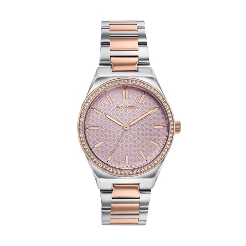 Image of Sonata Jashn with Quartz Analog Pink Dial IPS /IPRG Strap Women's Wedding Watch - 87120KM01