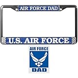 Air Force DAD License Plate Frame Bundle with Air Force DAD Decal
