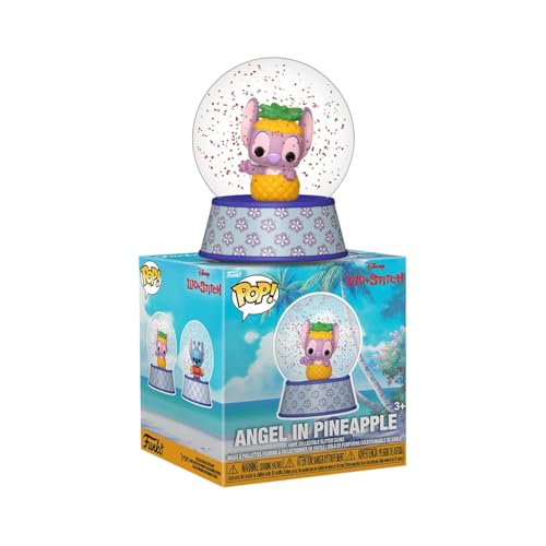 Funko Pop! Mini Glitter Globe: Stitch - Angel in Pineapple - Collectable Vinyl Figure - Gift Idea - Official Merchandise - Toys for Kids & Adults - Disney Fans - Figure for Collectors and Display