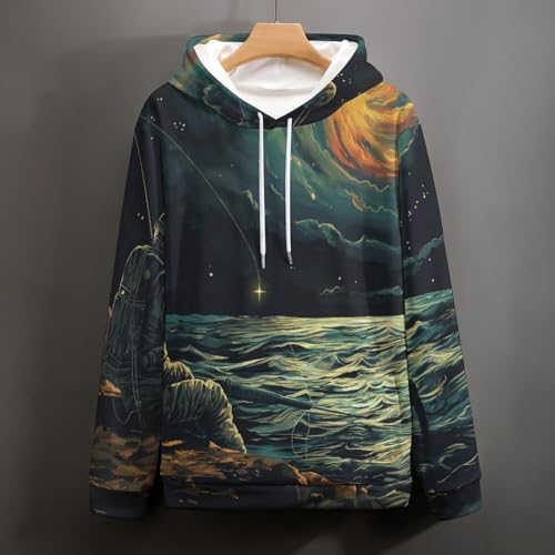 Sweatshirt Pêche Spatiale Hoodie Idéal pour Vos Sorties Urbaines - 5