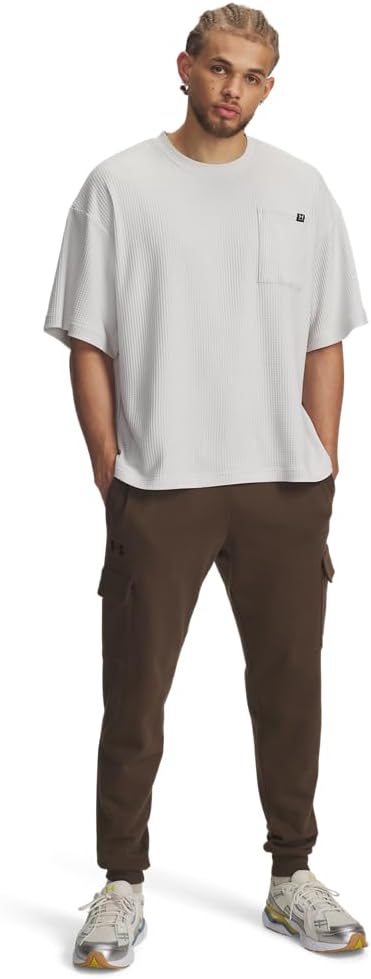 Under Armour Mens Rival Fleece Cargo Joggers - Image 3