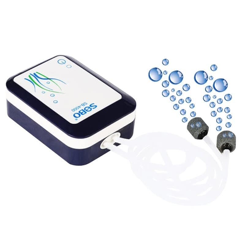 Sobo SB-4000 Mini Air Pump for Aquarium Fish Tank | Large Air Output | USB Power Supply | Two Outlet |Power : 2.8W | Output : 2 * 3L/H Pressure : 2 * 0.015Mpa (B0B4W3636J) Amazon Price History, Amazon Price Tracker