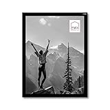 Marco de fotos de plástico EASY FRAME negro con perfil de 9 mm de ancho de HAES deco
