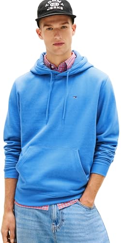 Tommy Jeans Men's Tjm Reg S Flag Hoodie Dm0Dm20742 Pullover Hoodie, BLUE (Blue Twilight), XL
