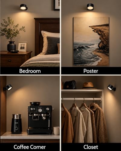 Rechargeable Wall Sconces with Remote 3 pk DROPS TO - image 6