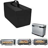 NUENSS-ROR Air Fry Countertop Oven Cover Waterproof Heat-Resistant Dustproof Airfryer Case for Ninja SP101 Digital Air Fry Countertop Oven and Ninja SP351 SP201 FT102CO Air Fry (Black 9.5×21.7×15in)