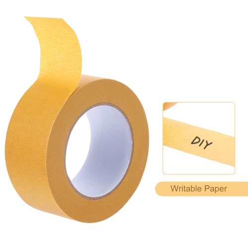 Image of Masking Tape Coffee Color Painters Tape Paper Tape [for Crafts DIY Walls Painting Packing Automotive Home Decoration Teaching]- 2 Inch x 55 Yards /4 Rolls