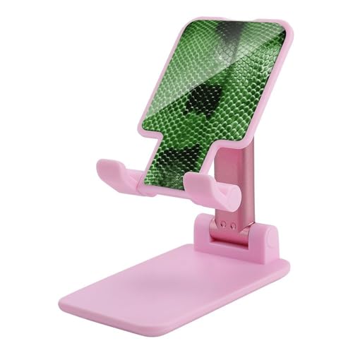 Support de téléphone d'exception en peau de serpent vert texture luxe